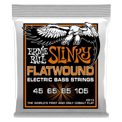 Hybrid Slinky Flatwound Bass Strings 45-105