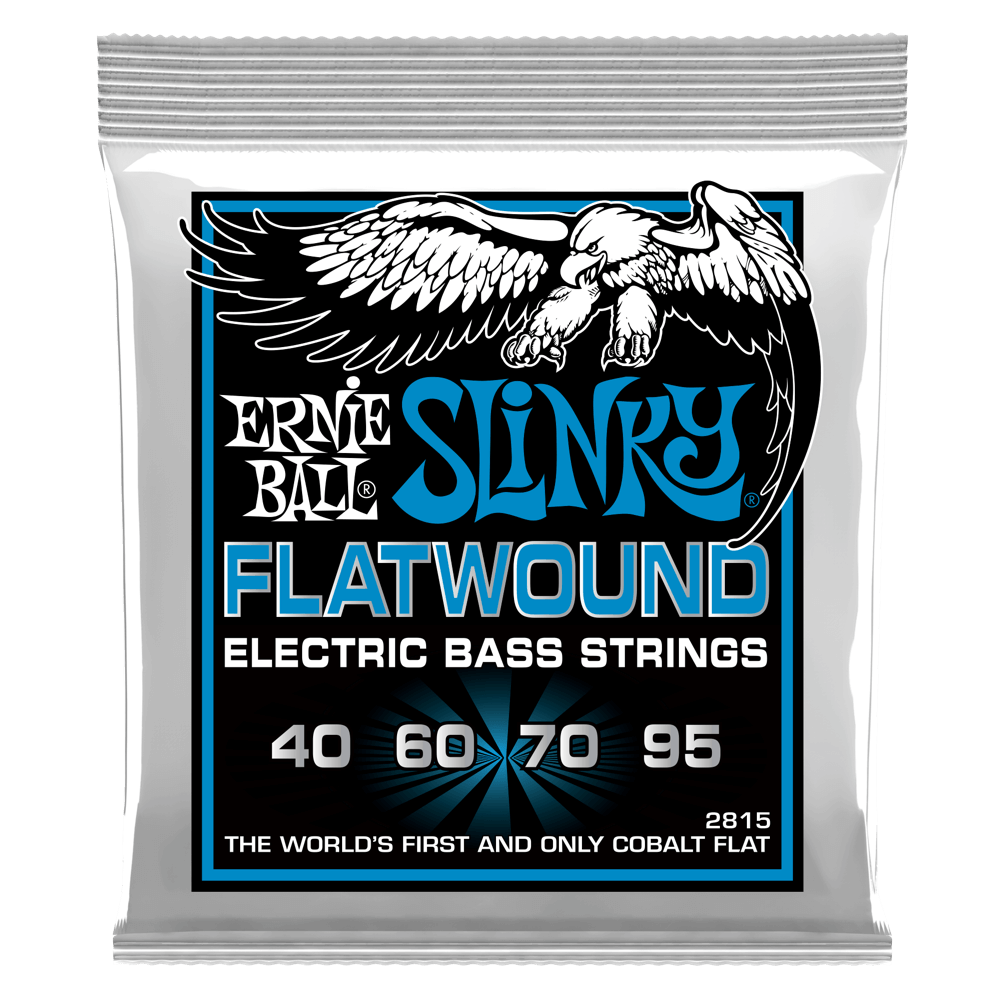 Extra Slinky Flatwound Bass Strings 40-95