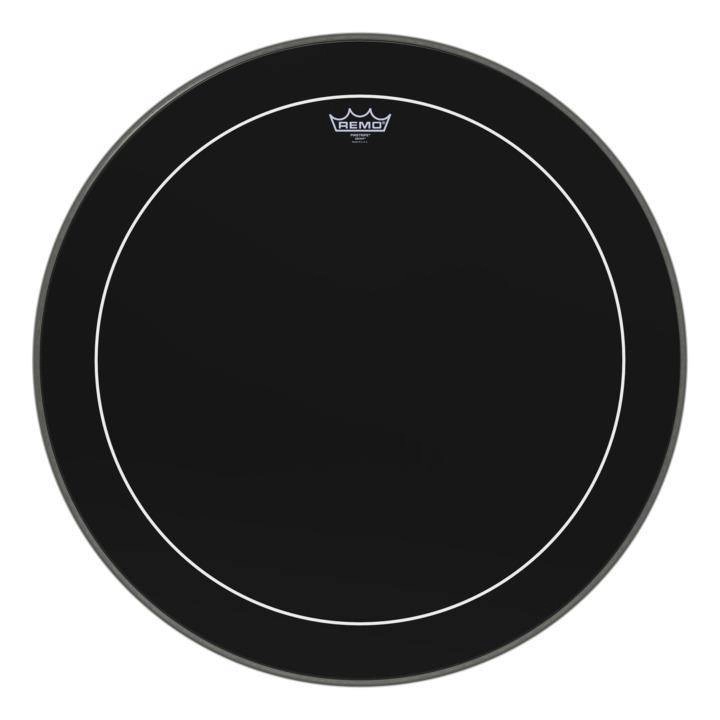 Pinstripe Ebony Bass Drumhead, 26\'\'