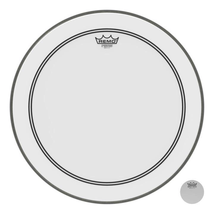 Powerstroke P3 Smooth White Bass Drumhead, 20\'\'