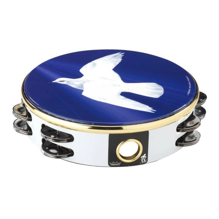 Praise Tambourine - Religious Dove, 8\'\'