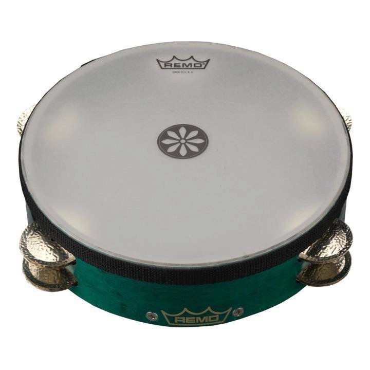 Valencia Tambourine Gospel Church Tambourine - Aqua, 10\'\'