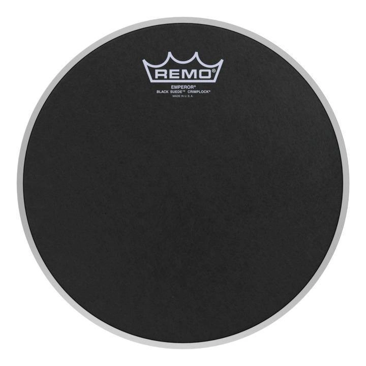 Emperor Black Suede Crimplock Tenor Drumhead, 10\'\'