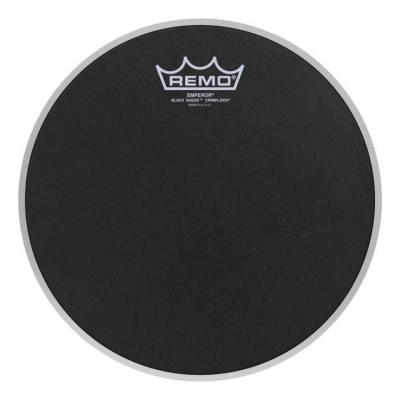 Remo - Emperor Black Suede Crimplock Tenor Drumhead, 10