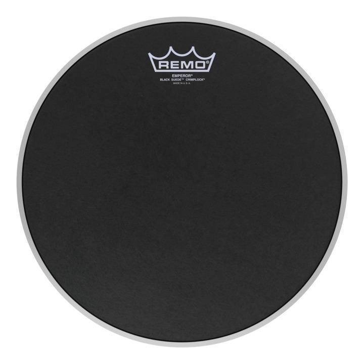 Emperor Black Suede Crimplock Tenor Drumhead, 12\'\'