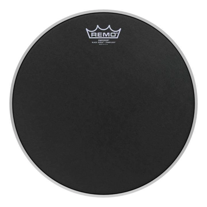 Emperor Black Suede Crimplock Tenor Drumhead, 13\'\'