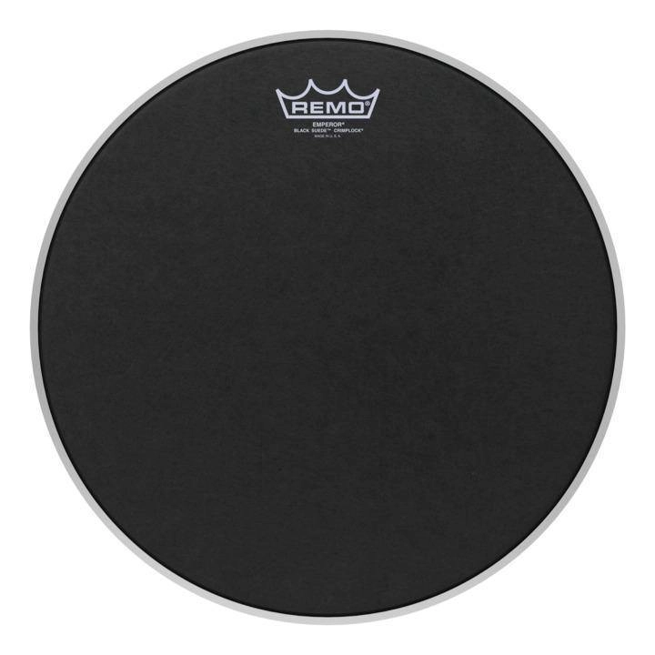 Emperor Black Suede Crimplock Tenor Drumhead, 14\'\'