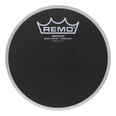 Remo - Emperor Black Suede Crimplock Tenor Drumhead, 6