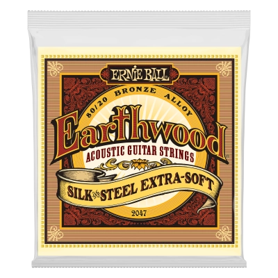 Ernie Ball - Earthwood Silk & Steel Extra Soft 80/20 Bronze Acoustic Strings 10-50