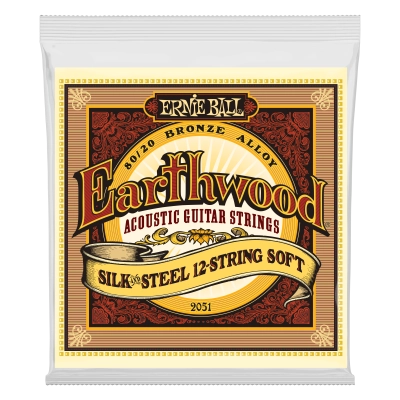 Ernie Ball - Earthwood Silk & Steel Soft 12- String 80/20 Bronze Acoustic Strings 9-46