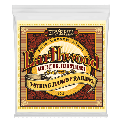 Ernie Ball - Earthwood 5-String Banjo Frailing Loop End 80/20 Bronze Strings