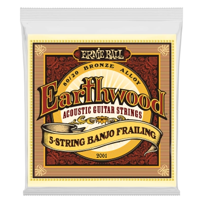 Ernie Ball - Earthwood 5-String Banjo Frailing Loop End 80/20 Bronze Strings