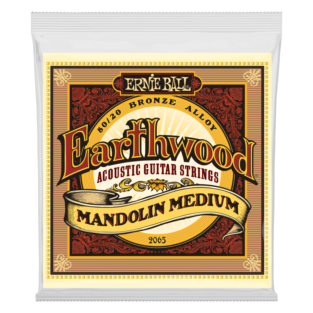 Earthwood Mandolin Medium Loop End 80/20 Bronze Strings 10-36