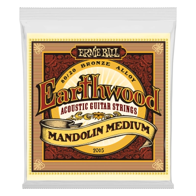 Ernie Ball - Earthwood Mandolin Medium Loop End 80/20 Bronze Strings 10-36