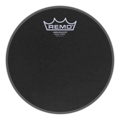 Remo - Ambassador Black Suede Drumhead, 8