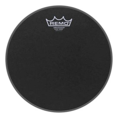 Remo - Ambassador Black Suede Drumhead, 10