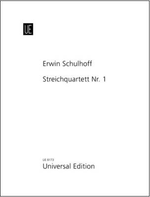 Universal Edition - String Quartet No. 1 - Schulhoff - Parts Set