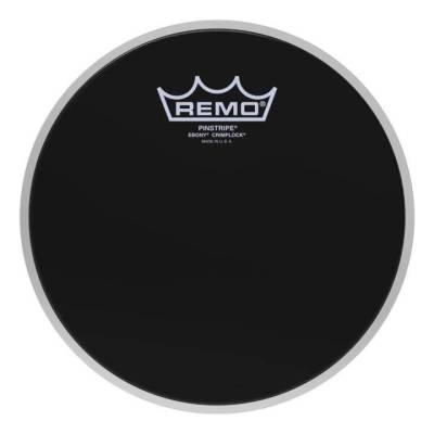 Remo - Pinstripe Ebony Crimplock Tenor Drumhead, 8