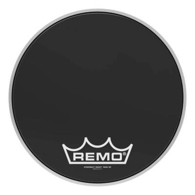 Remo - Powermax Ebony Crimplock Bass Drumhead, 14