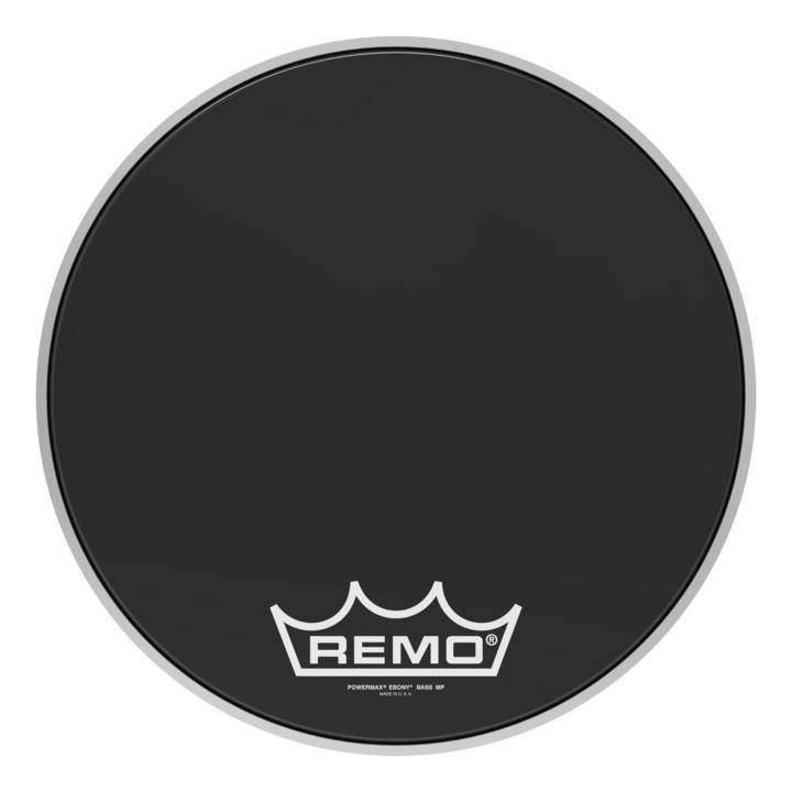 Powermax Ebony Crimplock Bass Drumhead, 16\'\'