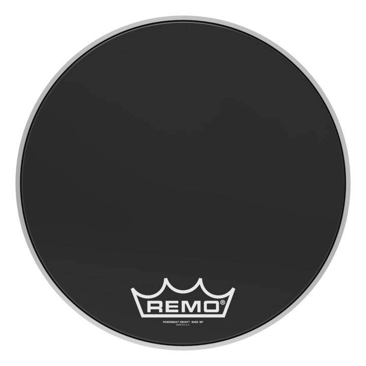 Powermax Ebony Crimplock Bass Drumhead, 18\'\'