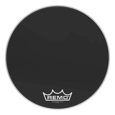 Remo - Powermax Ebony Crimplock Bass Drumhead, 20