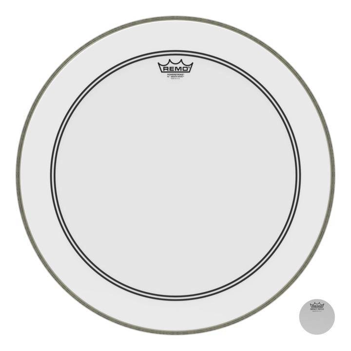 Powerstroke P3 Smooth White Bass Drumhead, 22\'\'