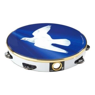 Praise Tambourine - Religious Dove, 10\'\'