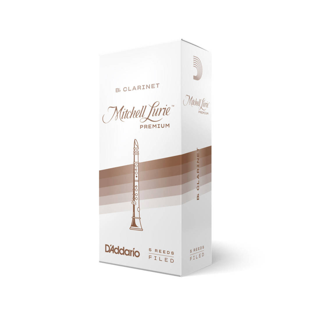Premium Bb Clarinet Reeds, Strength 3.5, 5-pack
