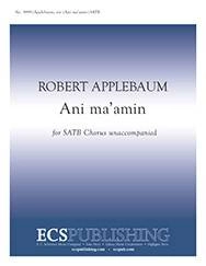 Ani ma\'amin - Applebaum - SATB