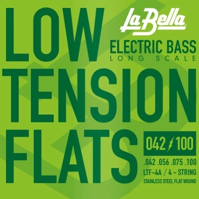 Low Tension Flats Bass Strings, 42-100