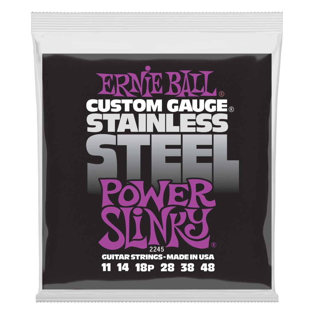 Power Slinky Stainless Steel Wound Electric Guitar Strings 11-48