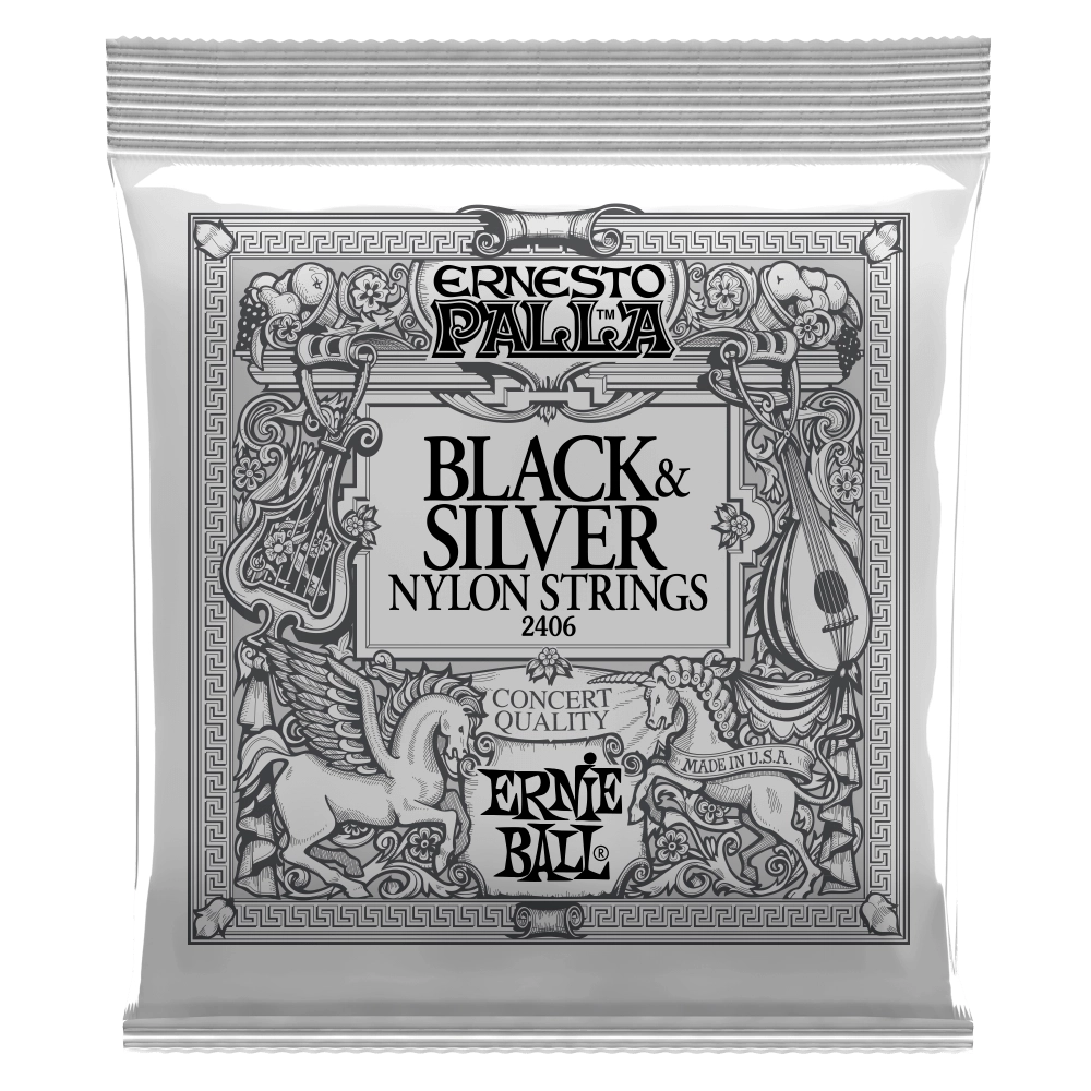 Ernesto Palla Black & Silver Nylon Classical Guitar Strings