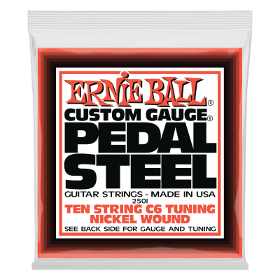 Ernie Ball - Pedal Steel 10-String C6 Tuning Nickel Wound Guitar Strings 12-66