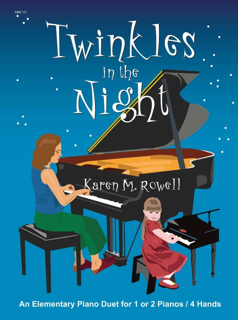 Twinkles in the Night - Rowell - Piano Duet (1 Piano, 4 Hands)