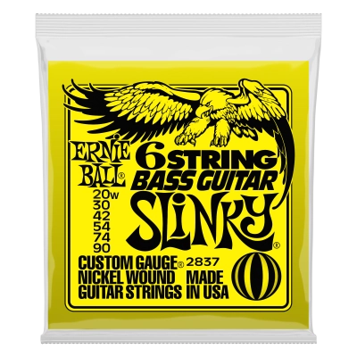 Ernie Ball - Slinky 6-String Bass Guitar Strings 20-90