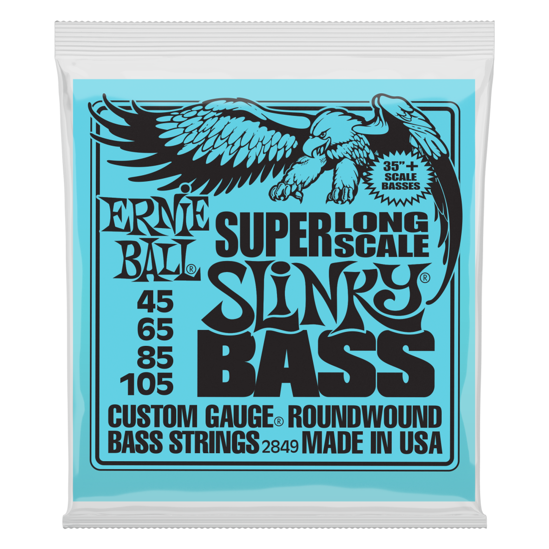 Super Long Scale Slinky Electric Bass Strings 45-105