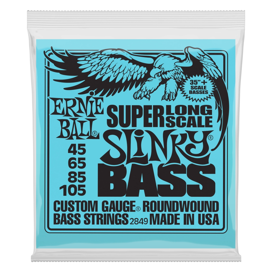 Super Long Scale Slinky Electric Bass Strings 45-105