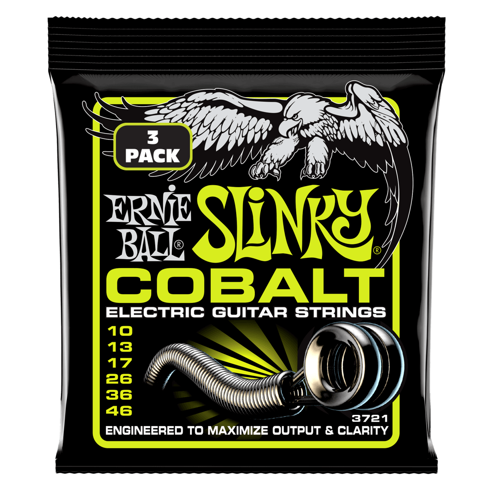 Regular Slinky Cobalt Electric Guitar Strings - 3 Pack