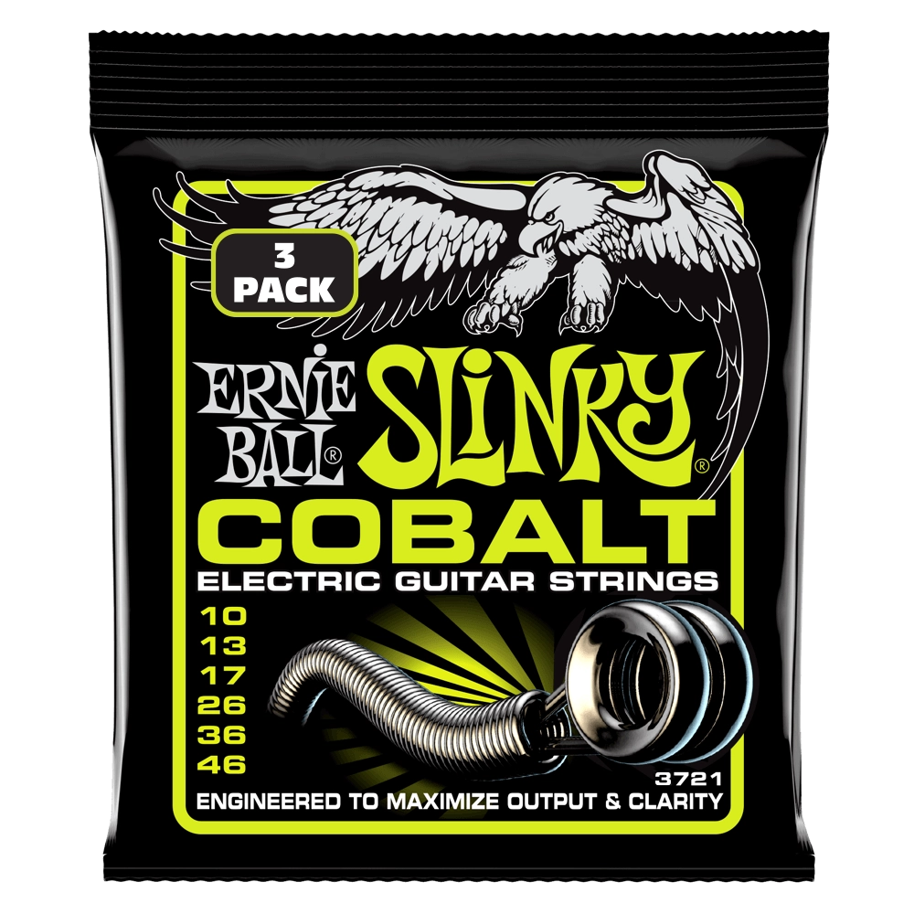 Regular Slinky Cobalt Electric Guitar Strings - 3 Pack