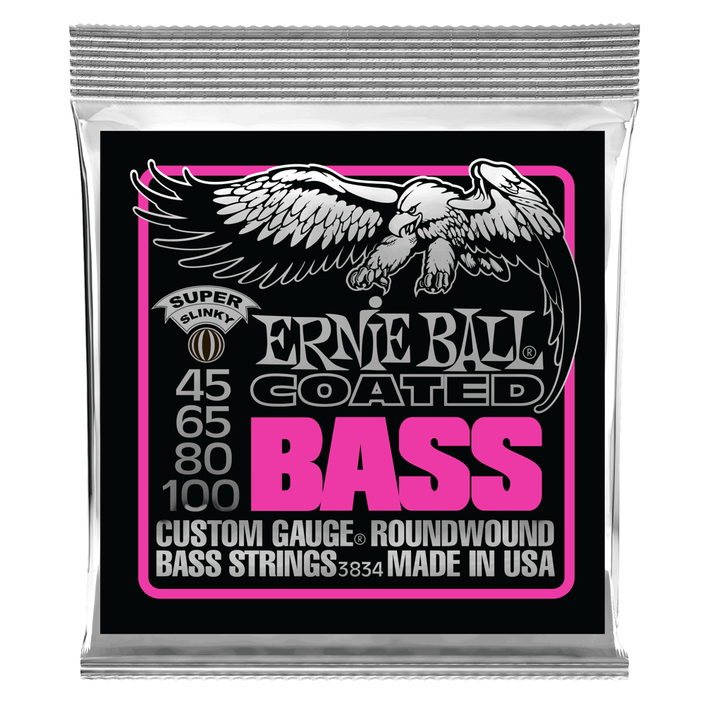 Super Slinky Coated Electric Bass Strings 45-100