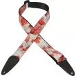 Levys - 2 Inch Polyester Guitar Strap w\/Distressed Canada Flag Design