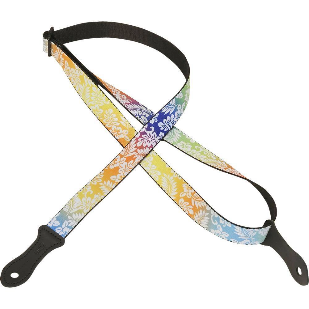 1\'\' Polyester Sublimation Print Mandolin/Ukelele Strap - Flower