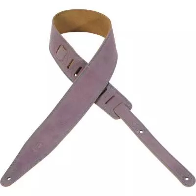 2.5 Inch Suede Guitar Strap - Purple