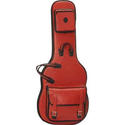 Texas Tough Leather Electric Guitar Bag - Red