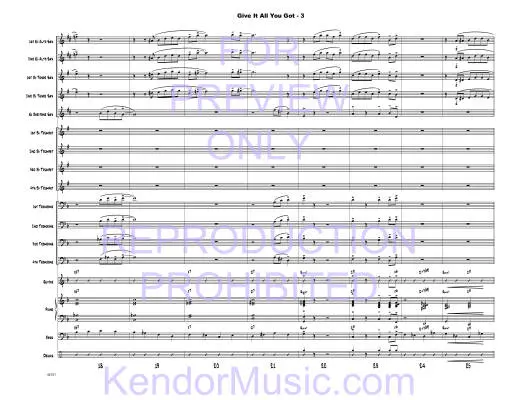 Give It All You Got - Shutack - Jazz Ensemble - Gr. Easy