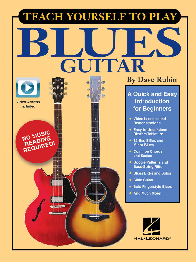 Teach Yourself to Play Blues Guitar - Rubin - Guitar TAB - Book/Video Online