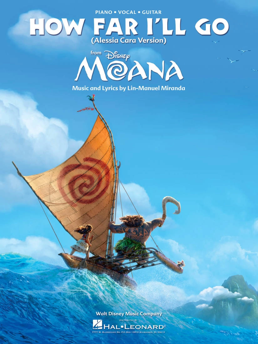 How Far I\'ll Go (from Moana) - Miranda - Piano/Vocal/Guitar