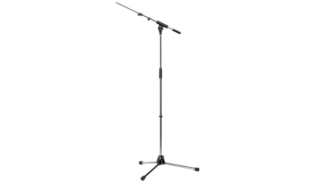 210/8 Microphone Stand with Telescopic Boom Arm - Chrome