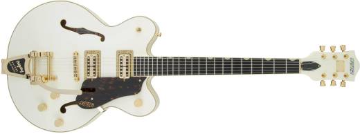 Gretsch Guitars - G6609TG Players Edition Broadkaster Electric Guitar with Bigsby, USA FullTron Pickups, Gold Hardware - Vintage White